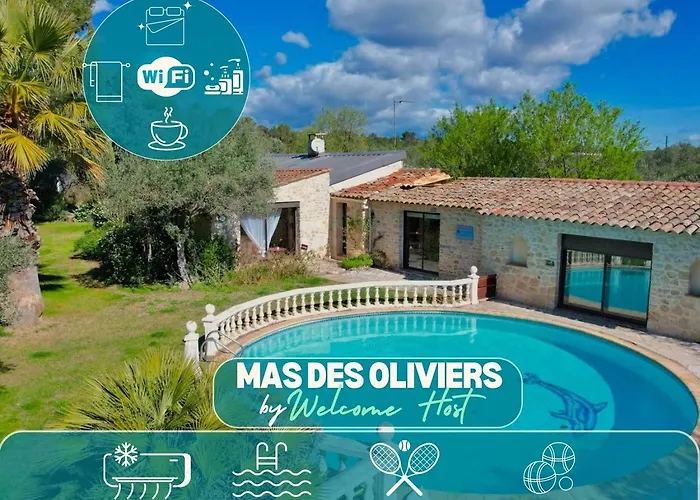 Mas Des Oliviers - Piscine/Tennis - 10 Personnes